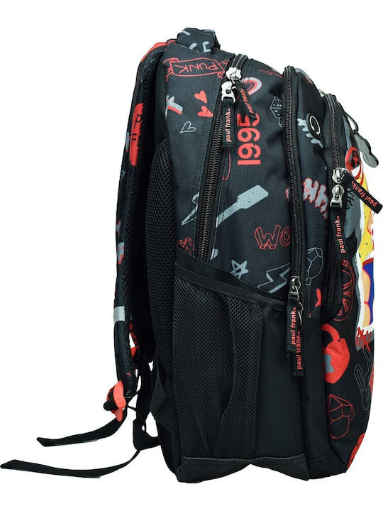 School Backpack Oval Bmu Paul Frank Graffiti 346-85031 Paul Frank