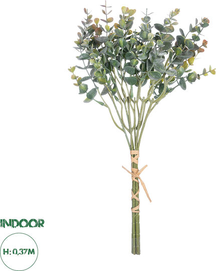 GloboStar Artificial Decorative Branch Eucalyptus 37cm