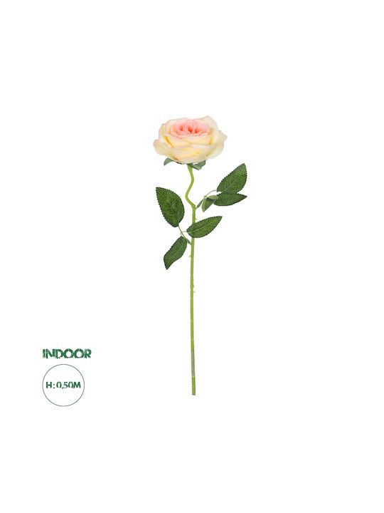 GloboStar Artificial Decorative Branch Rose Green 50cm