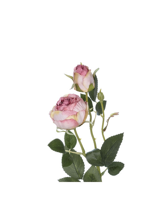 Dekorative künstliche Blume Rose Rosa 55cm GloboStar