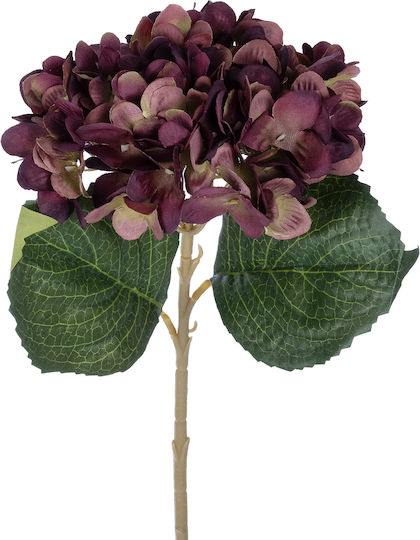 Künstlicher dekorativer Zweig Hortensie Deep Red 47cm GloboStar