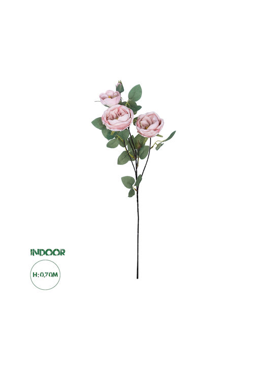 GloboStar Artificial Decorative Branch Rose Pink 70cm