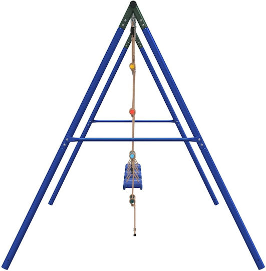 vidaXL Κούνια Κρεμαστή Μεταλλική 341x185x185εκ. Πολύχρωμη
