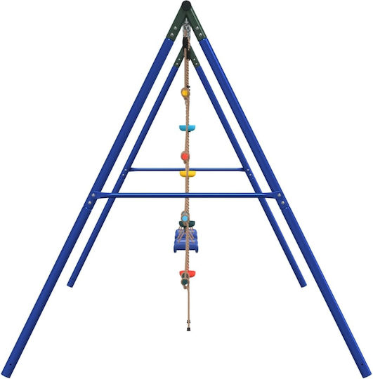 vidaXL Κούνια Διπλή Μεταλλική 341x185x185εκ. Πολύχρωμη