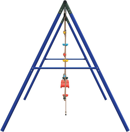 vidaXL Metal Double Swing 341x185x185cm Multicolour