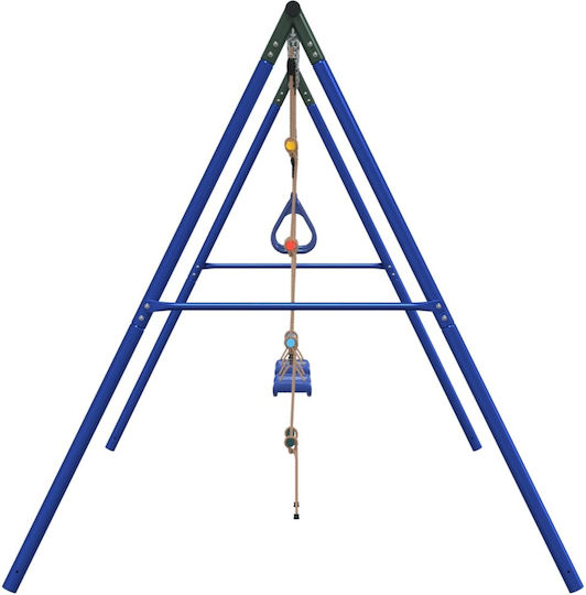 vidaXL Κούνια Διπλή Μεταλλική 341x185x185εκ. Πολύχρωμη