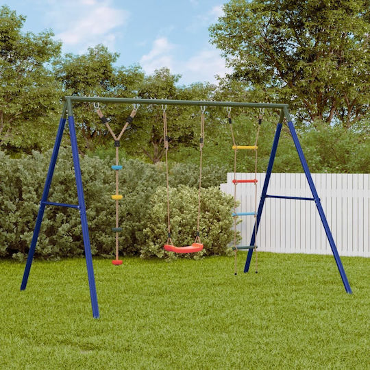 vidaXL Κούνια Κρεμαστή Μεταλλική 273.5x185x185εκ. Πολύχρωμη