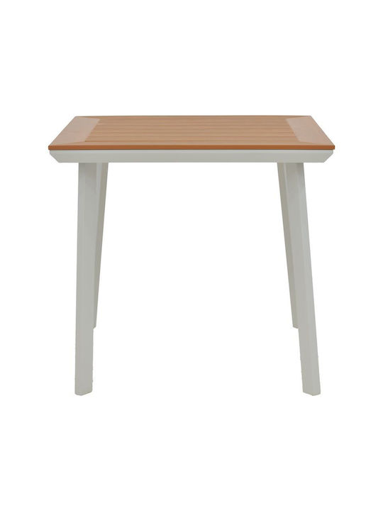 Synergy Clutch Dining Room Set for Small Outdoor Spaces 3 Pieces White