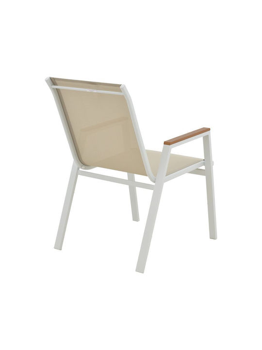 Synergy Azelie Dining Room Set for Small Outdoor Spaces 3 Pieces White