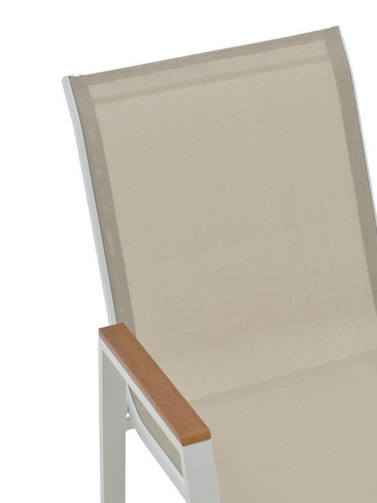 Synergy Azelie Dining Room Set for Small Outdoor Spaces 3 Pieces White