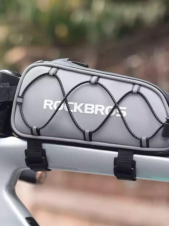 Rockbros Τσαντάκι Σκελετού Ποδηλάτου Ασημί