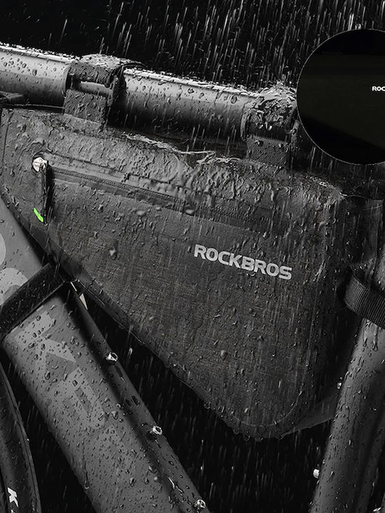 Rockbros AS-017 Geantă pentru cadru bicicletă Verde