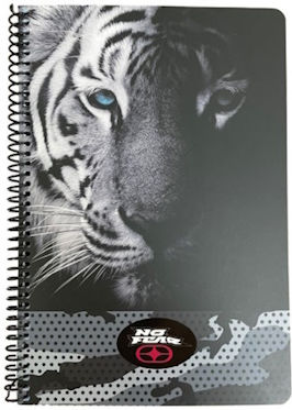 Τετραδιο Σπιραλ 17χ25 2 Θεματων 70 Φυλλων No Fear Dark Tiger 348-25402