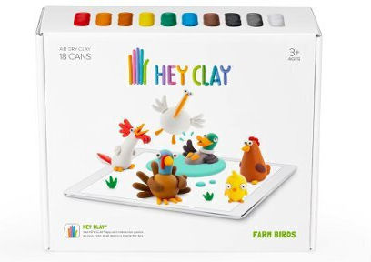 Hey Clay Plastic Mass Farm Birds Hcl