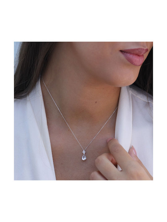 Necklace from White Gold 14K