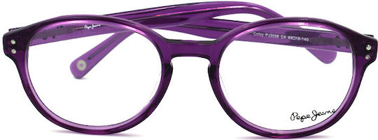 Pepe Jeans Kunststoff Brillenrahmen Lila PJ3058-C4