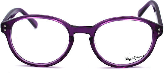 Pepe Jeans Kunststoff Brillenrahmen Lila PJ3058-C4