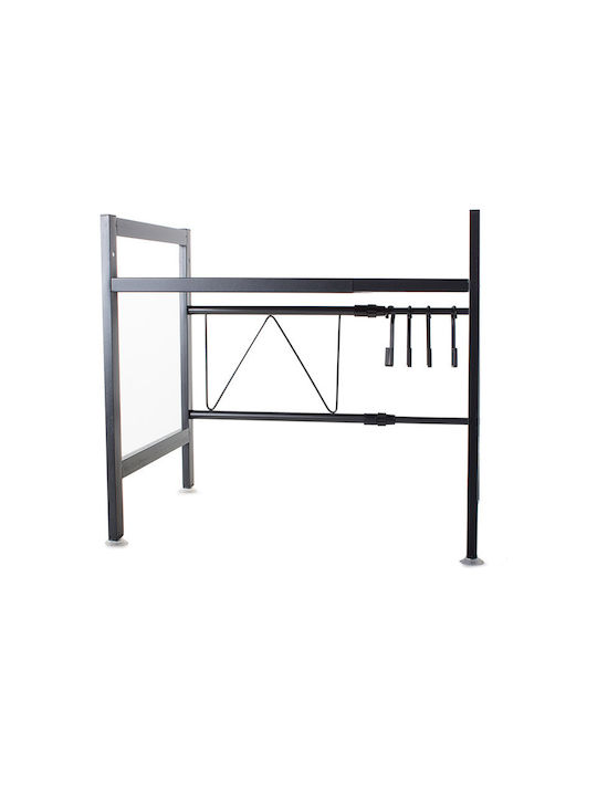 Verk Group Βάση για Φούρνο Μικροκυμάτων Μεταλλική 65x36x44εκ. Μαύρη