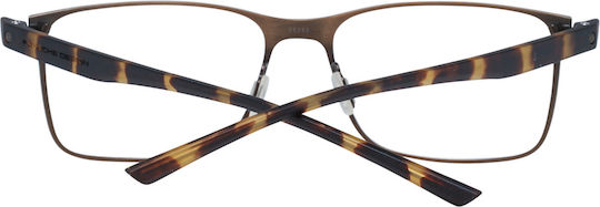 Porsche Design Мъжки Рамка за Очила с Титан Кафяв P8346 55E