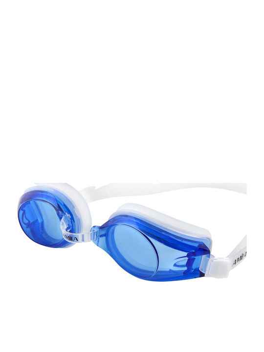 AMILA 1300AF Kids Blue Swimming Goggles