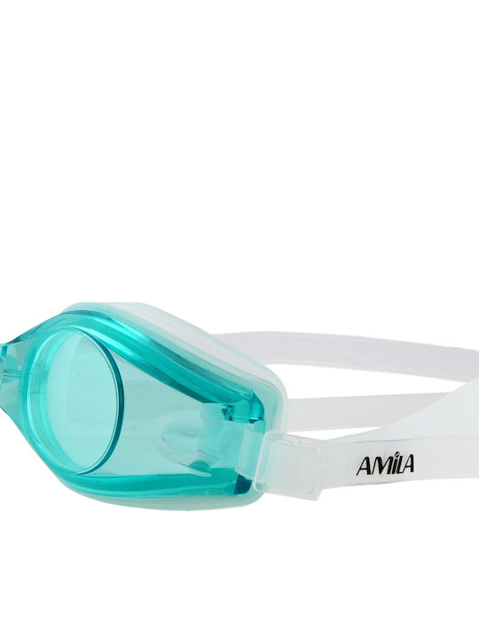 AMILA 1300AF Kids Green Swimming Goggles