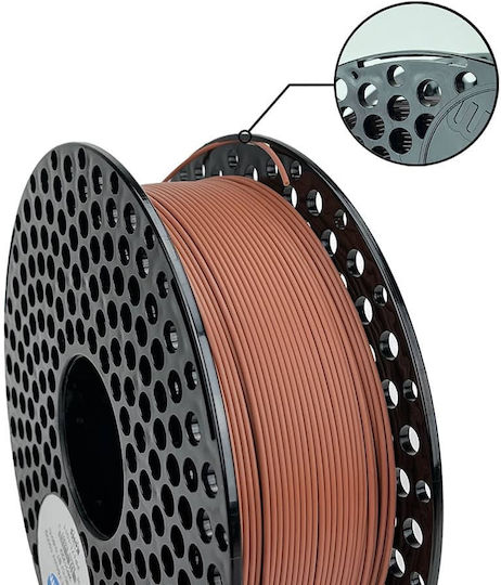 Azurefilm PLA 3D Printer Filament 1.75mm Καφέ 1kg 1τμχ (Spool)