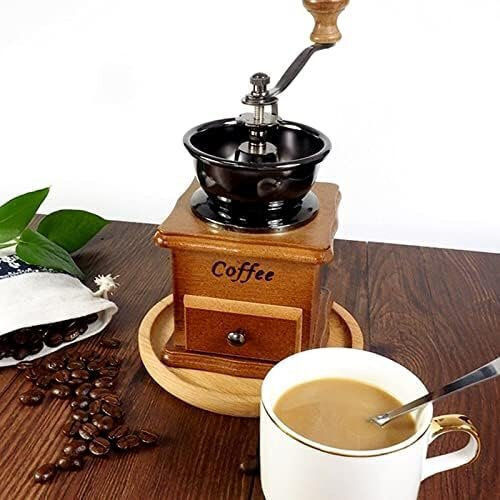 Retro Manual Coffee Grinder Brown