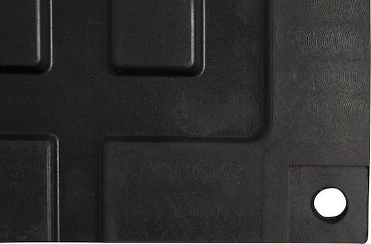 AMILA Rubber Gym Exercise Equipment Floor Mat Black 100x100x1.5cm