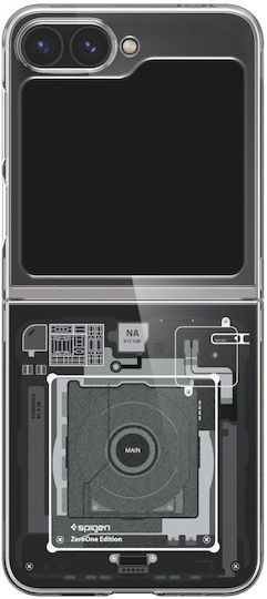 Spigen Airskin Book Σιλικόνης 0.9mm Μαύρο (Galaxy Z Flip)