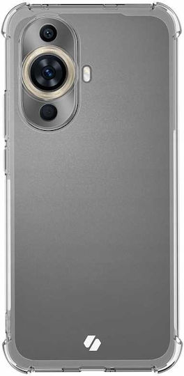 Spacecase Anti-shock Back Cover Σιλικόνης 1mm με Λουράκι Διάφανο (Huawei Nova 12s)
