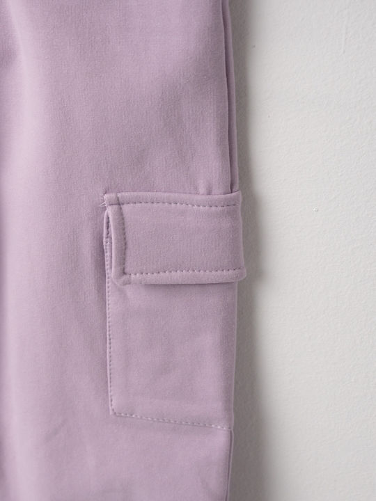 Kinder Sweatpants Set - Jogginganzug Lilac 2Stück Motivation