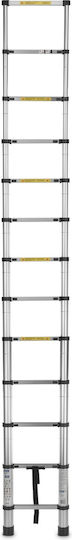 Geko Telescopic Ladder Aluminum of Steps with Maximum Height 3.8m