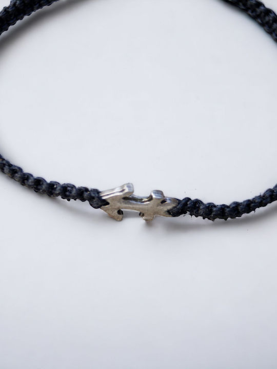 Artifact Men's Bracelet Macrame with design Anchor made of Cord