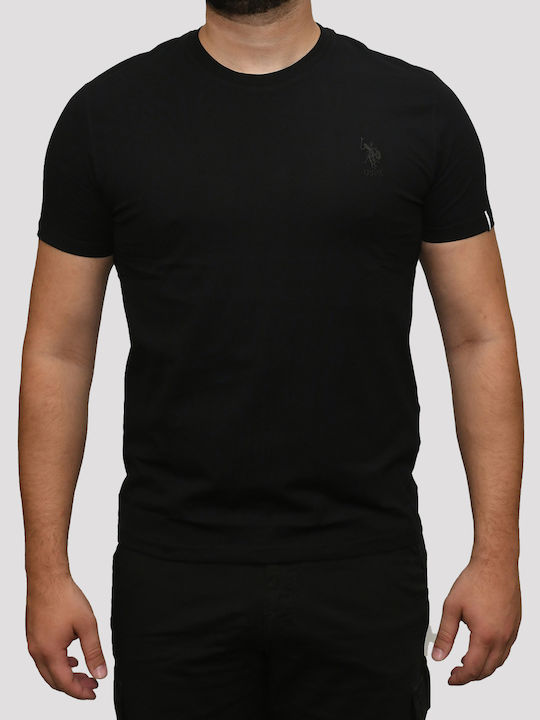 U.S. Polo Assn. Assn T-shirt Bărbătesc cu Mânecă Scurtă Negru