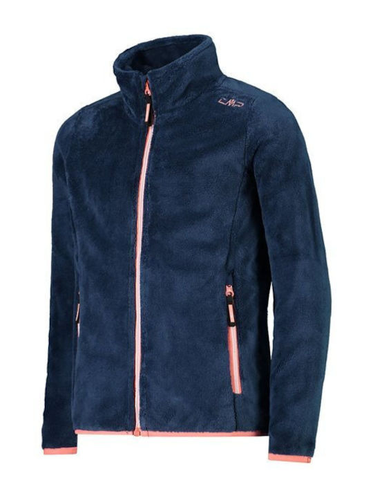 Kids Cardigan Fleece Blue Highloft