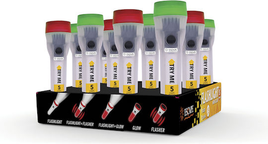 Escape Flashlight LED with Maximum Brightness 15lm Red Green