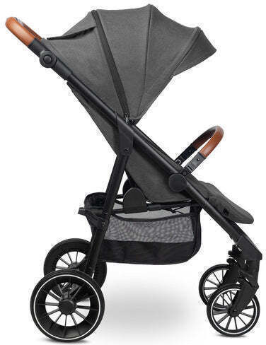 Caretero Apple Καρότσι Μωρού Kατάλληλο για Nεογέννητο Dark Grey