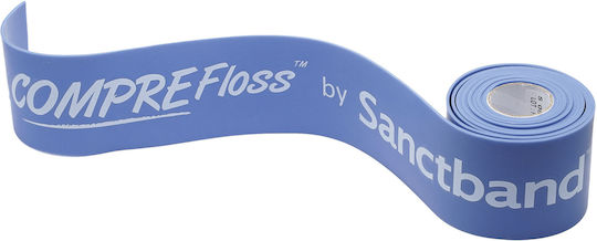 Sanctband CompreFloss Medium Λάστιχο Floss Band 5cm x 2m Γαλάζιο