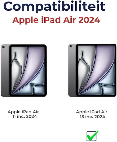 Rosso Flip Cover Black for iPad Air 13" 2024/2025/2026