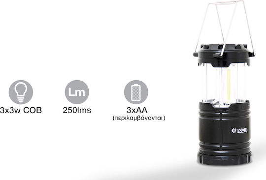Escape Led Battery Lantern for Camping with Flashlight 250lm 3W