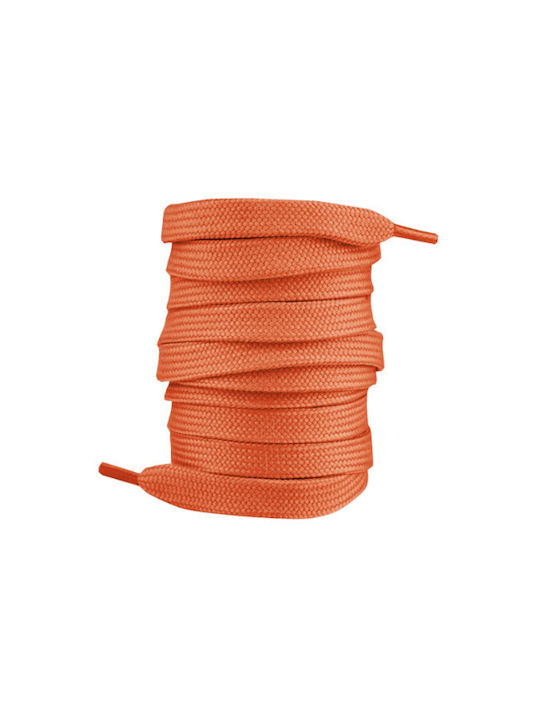 Bergal Sneaker Laces Neon Orange 075cm Phosphorescent Flat Shoelaces 75 Centimeters Color Orange Width 7 mm Made of Durable Polyester