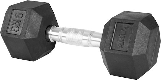 AMILA Βαράκι Εξάγωνο Λαστιχένιο 1 x 9kg