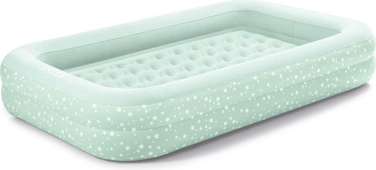 Intex Inflatable Sleeping Mattress with Hand Pump Kidz Travel Bed 168x107x25εκ. Green