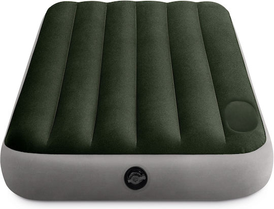 Intex Inflatable Sleeping Mattress Single with Built-in Pump Downy 191x99x25εκ. Gray