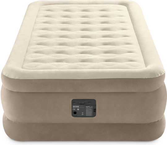 Intex Air Mattress Single with Integrated Pump Elevated Ultra Plush 191x99x46cm