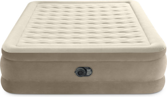 Intex Double Air Mattress with Integrated Electric Pump Elevated Ultra Plush 203x152x46cm