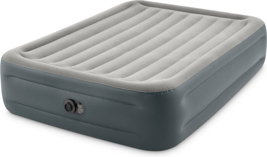Intex Aufblasbare Camping-Luftmatratze Doppel mit Integrierter Elektrischer Pumpe Essential 203x152x46cm