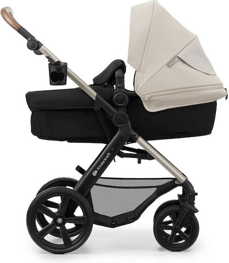 Kinderkraft Moov 2 Adjustable 3 in 1 Baby Stroller Suitable for Newborn Moonlight Grey 16kg