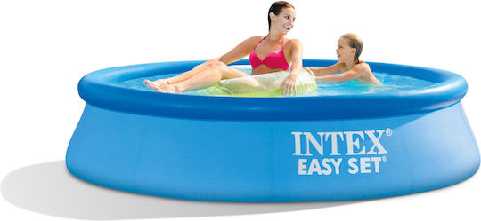 Intex Easy Set Στρογγυλή Πισίνα PVC 3.785lt Φουσκωτή 457x107εκ. Μπλε