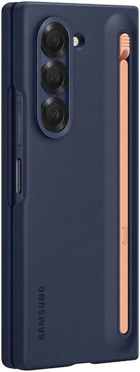 Samsung Umschlag Rückseite Silikon Marineblau (Samsung Galaxy Fold6)